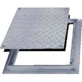 Acudor Acudor 24x24 Aluminum Diamond Plate Floor Door - No Hinge FD80602424